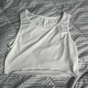 White Crop top